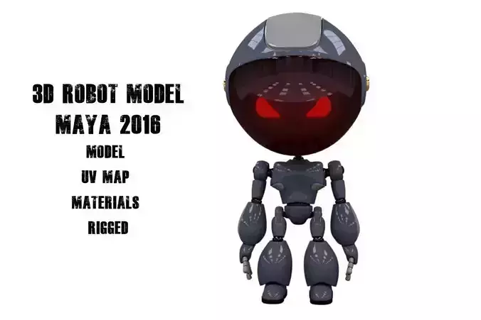 Full Body Rigged Robot Model