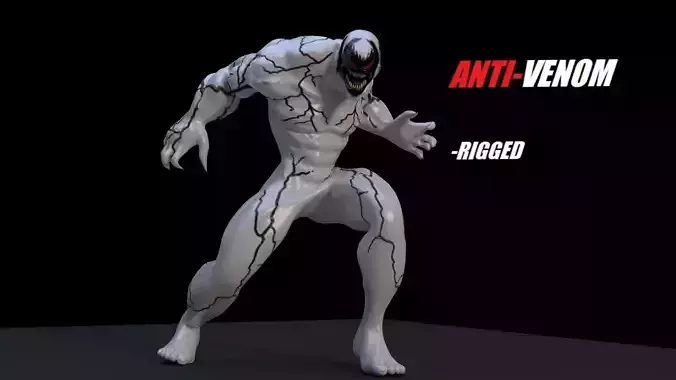 Anti-Venom Rigged 3D model