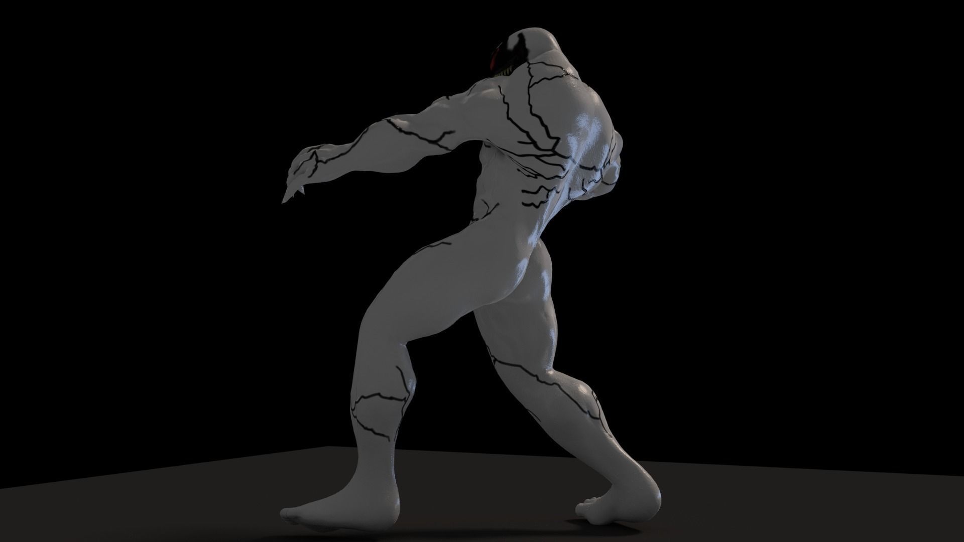 Anti-Venom Rigged 3D model_9