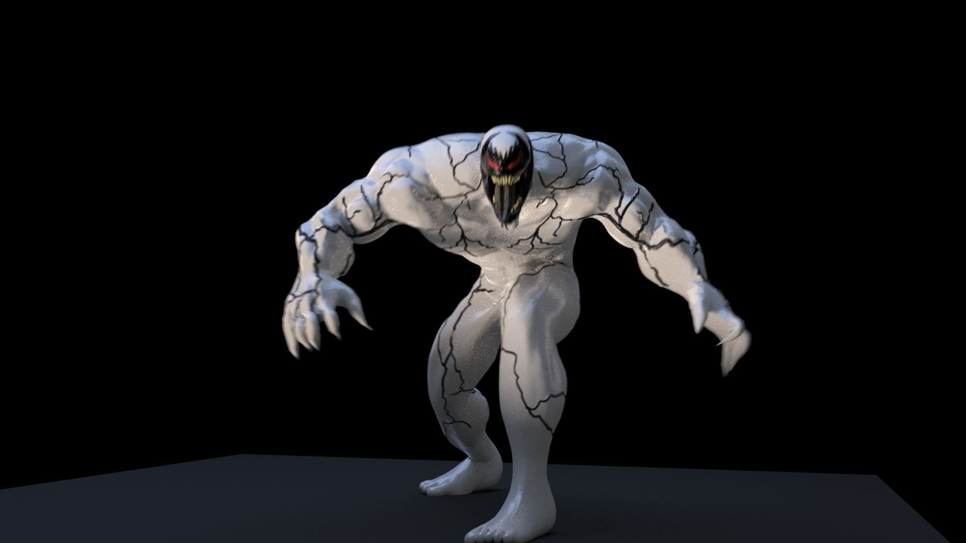 Anti-Venom Rigged 3D model_6