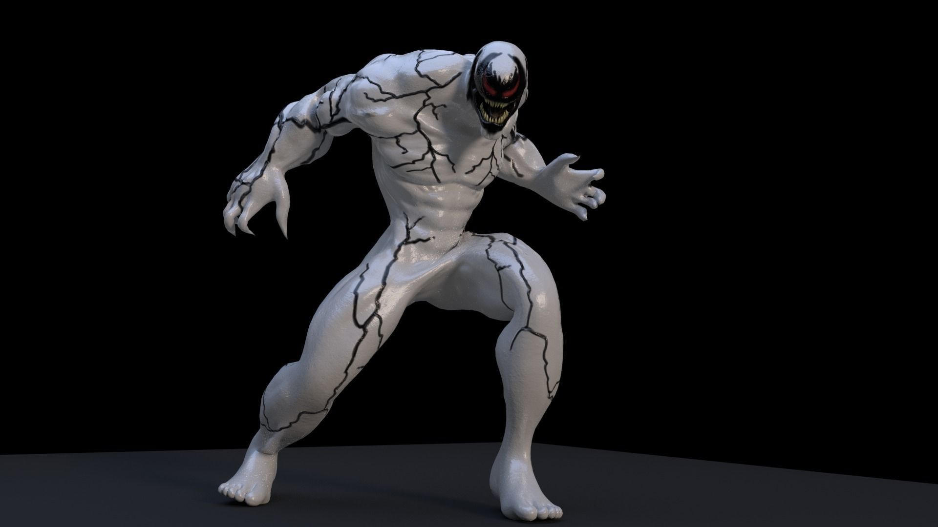 Anti-Venom Rigged 3D model_7