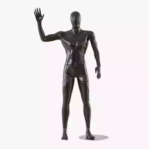 Abstract male mannequin 14 3D model