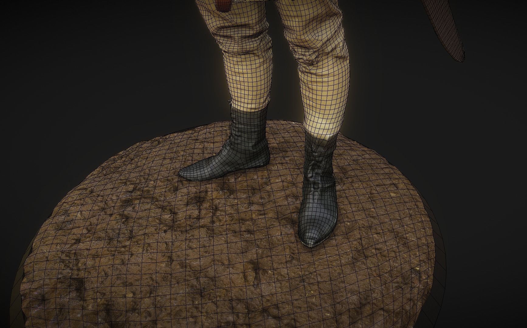 Lightly Armed Medieval Knight 3d Scan 3D model_11