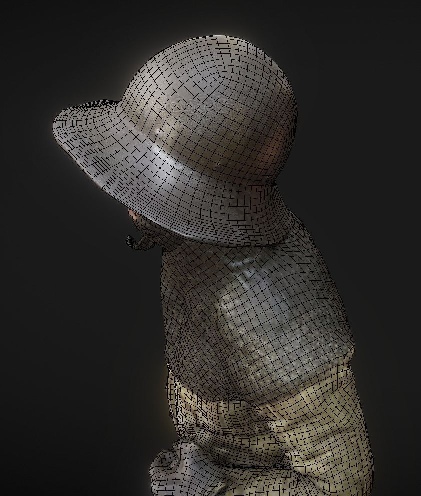 Lightly Armed Medieval Knight 3d Scan 3D model_8