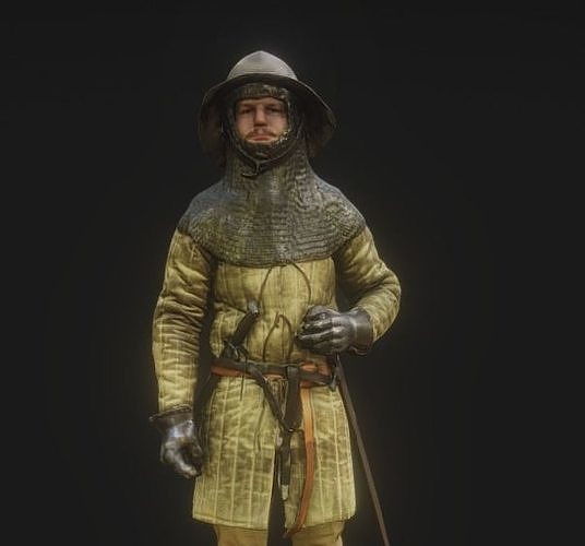 Lightly Armed Medieval Knight 3d Scan 3D model