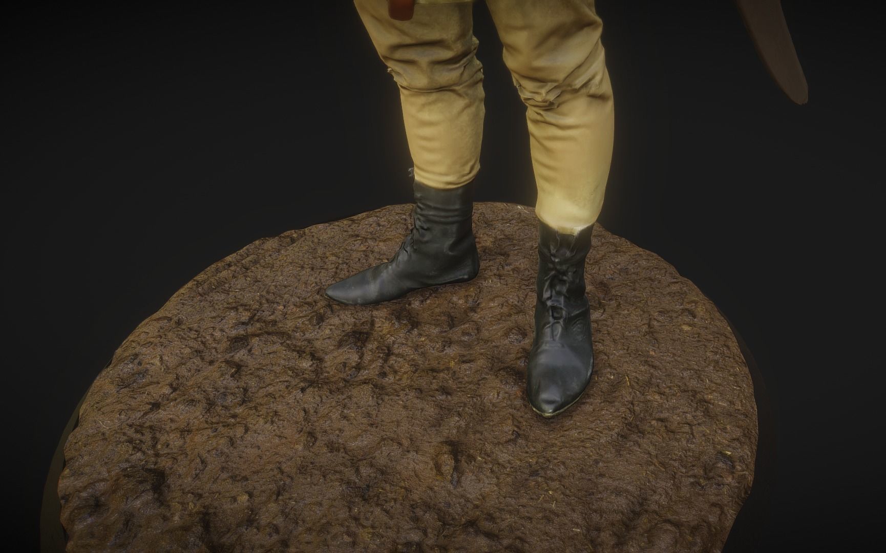 Lightly Armed Medieval Knight 3d Scan 3D model_10