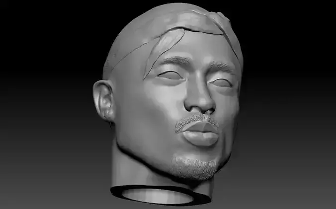 2Pac Tupac Shakur Bust 3D Print 3D print model