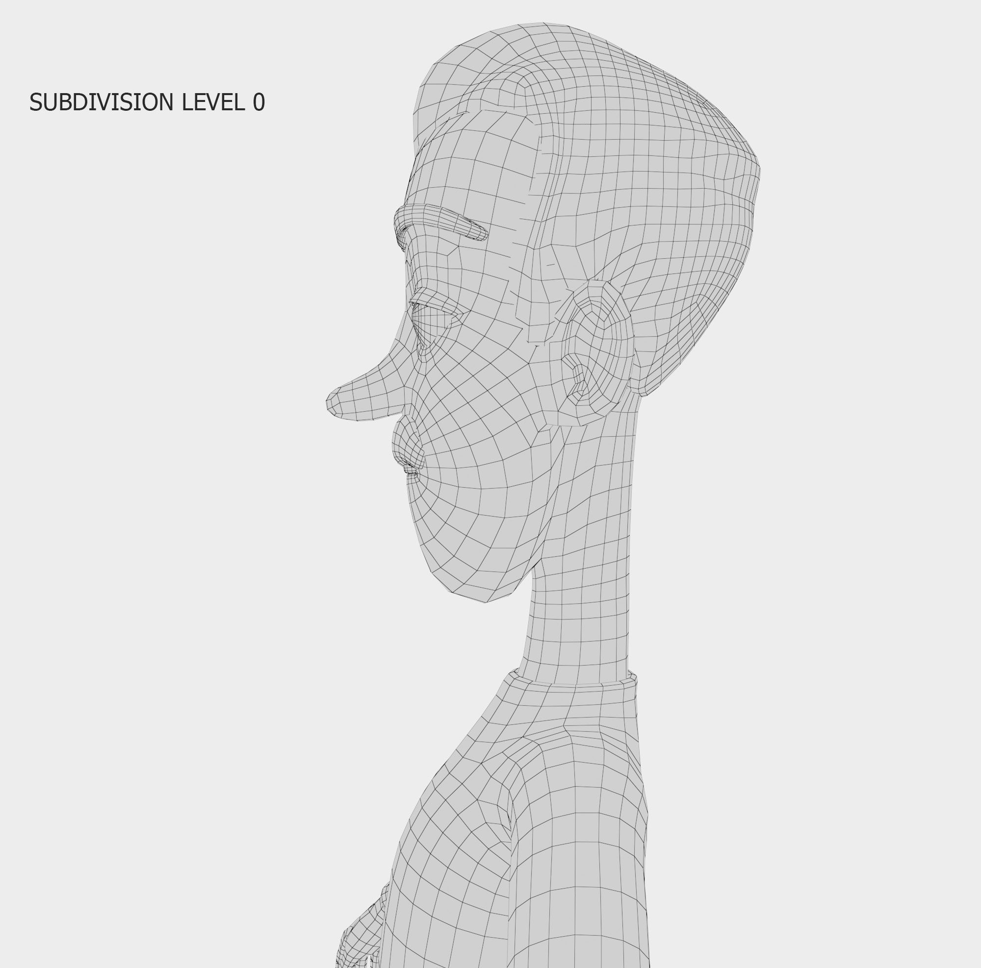 Cartoon Man Journalist Writer 3D model_12