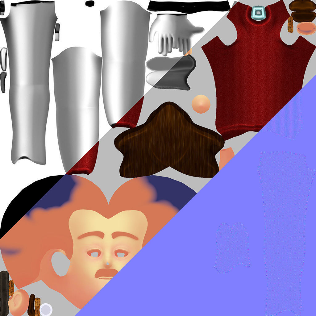 Cartoon Man Journalist Writer 3D model_15