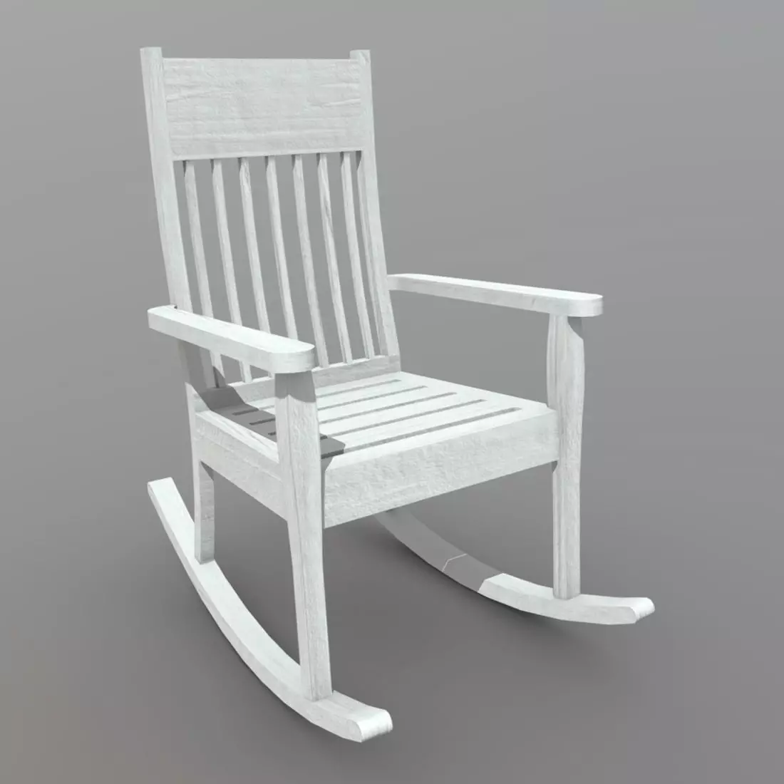 Rocking Chair 1 Low-poly 3D model_0