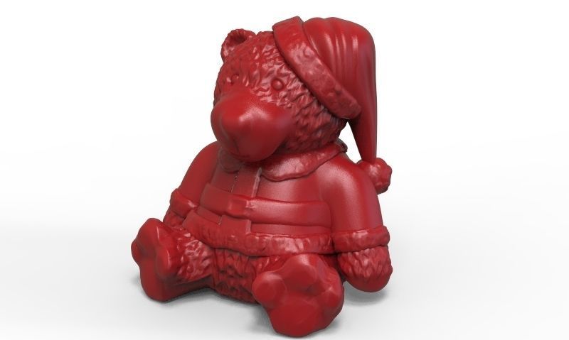 Christmas Bear 3D print model_2