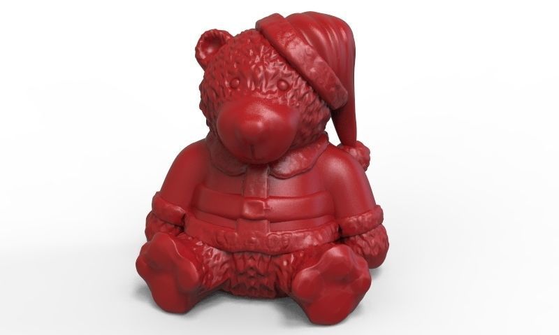 Christmas Bear 3D print model_1
