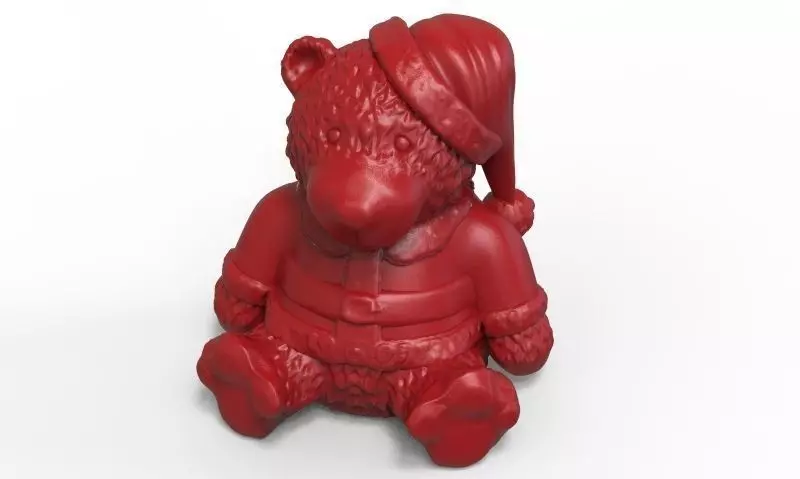 Christmas Bear 3D print model_0