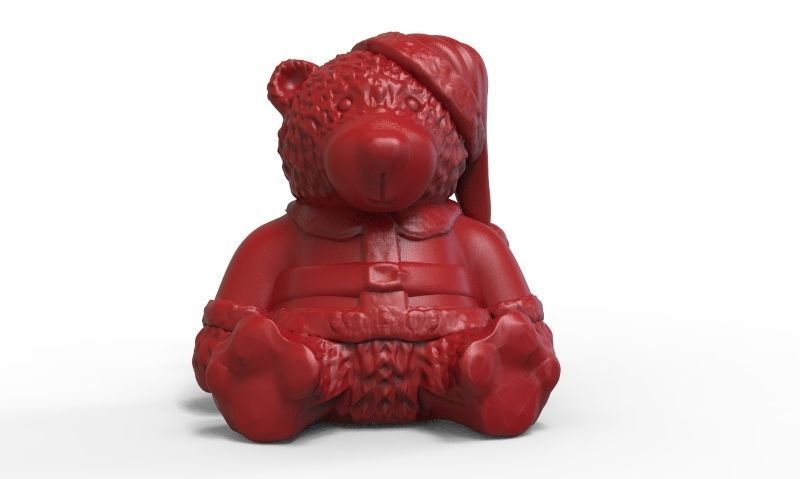 Christmas Bear 3D print model_3