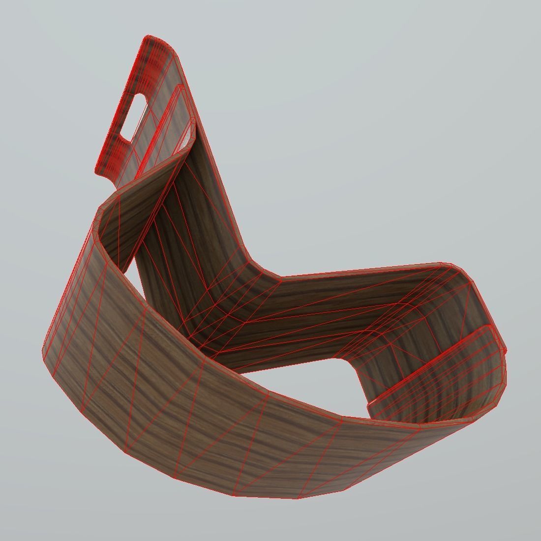 Rocking Chair 2 Low-poly 3D model_8