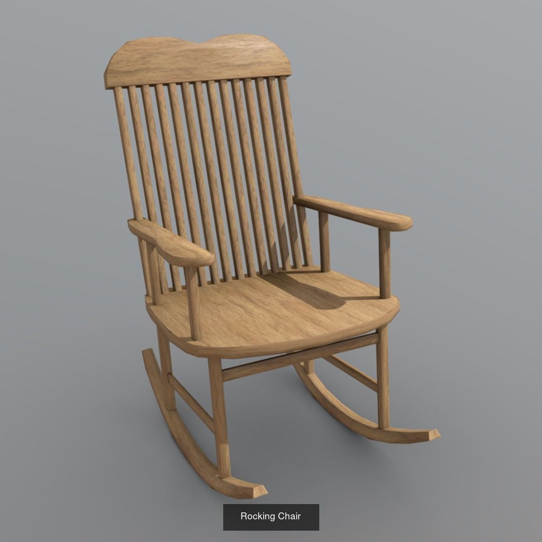Rocking Chair Pack 3D Model Collection_1