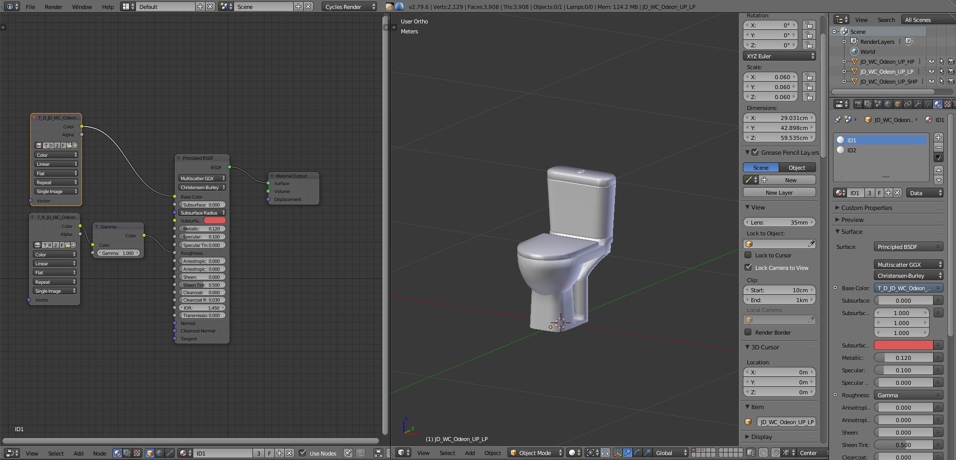 JD WC Odeon UP Low-poly 3D model_7