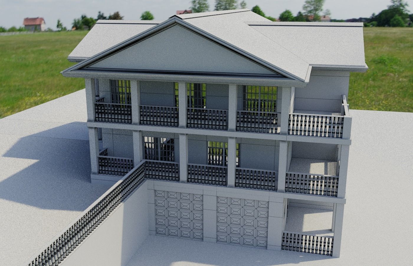 Big house 3D model_4