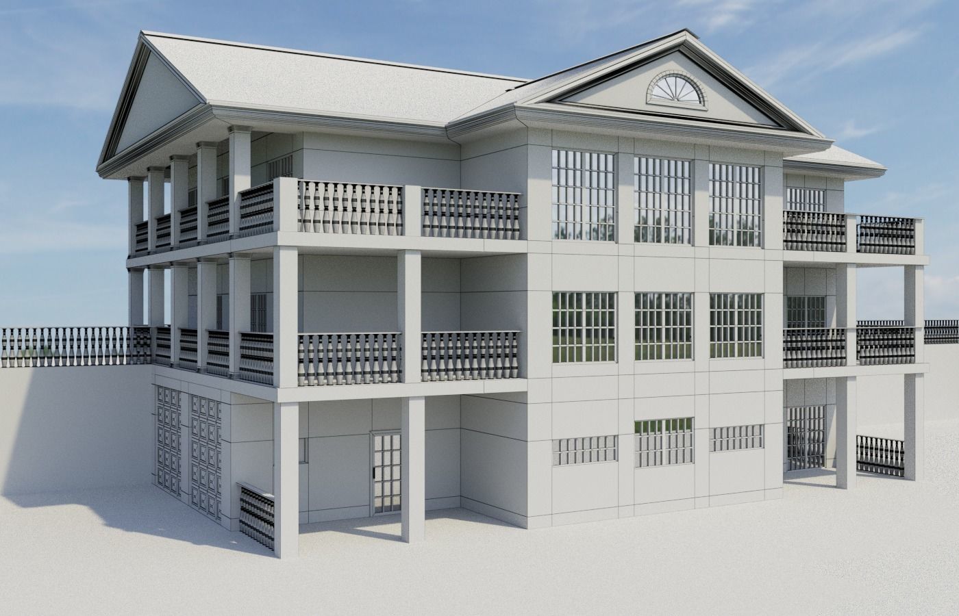 Big house 3D model_3