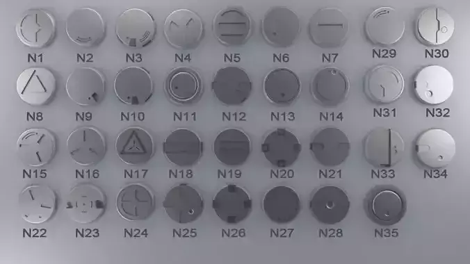 Robot parts 3D model