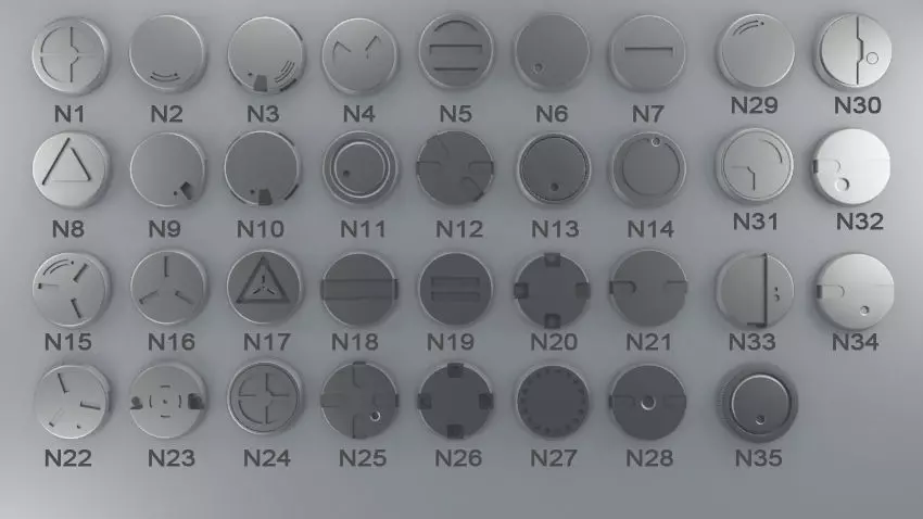 Robot parts 3D model_0