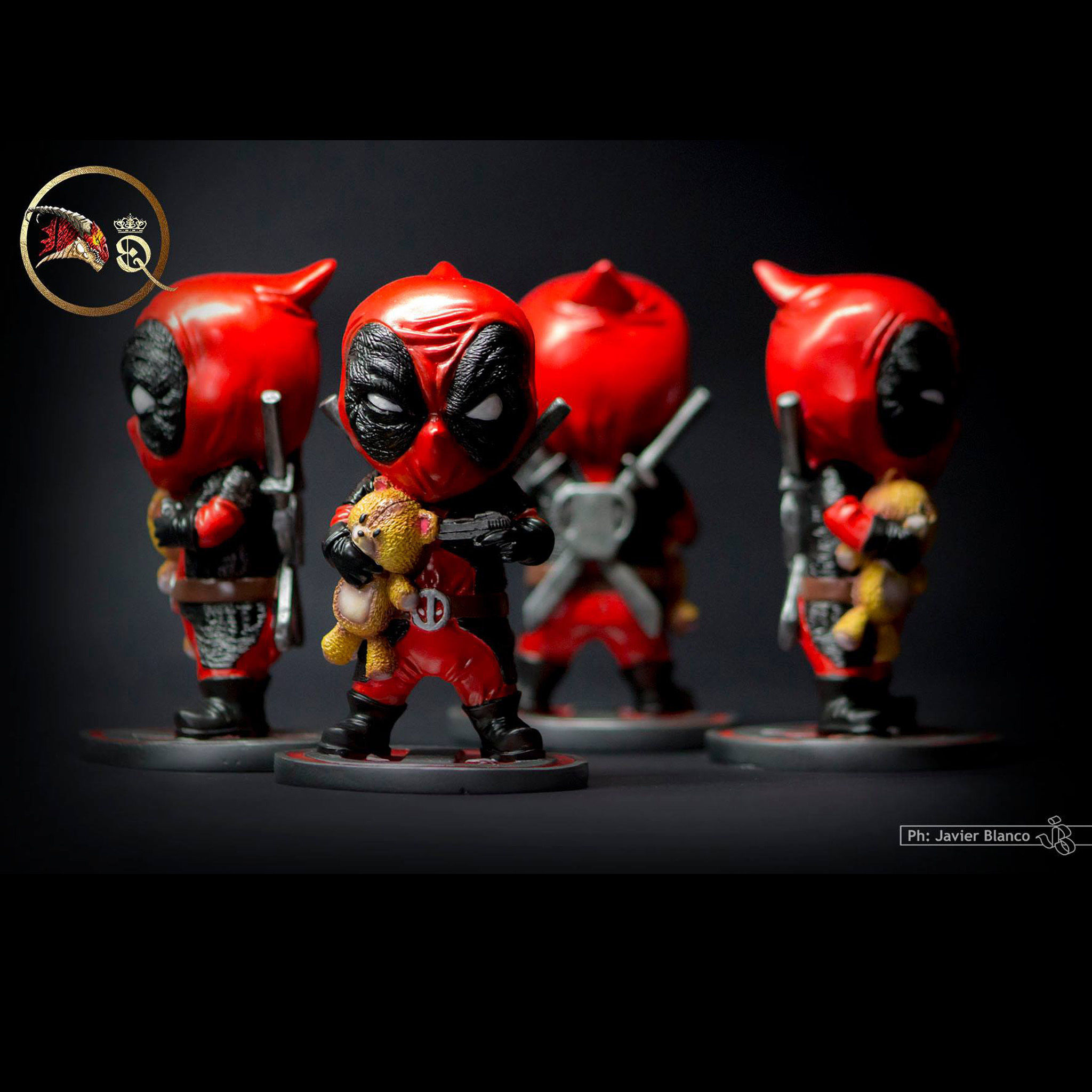 Deadpool chibi badass  3d print model 3D print model_9