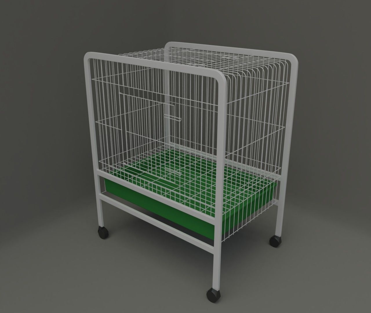 Cage for small pet 3D model_2