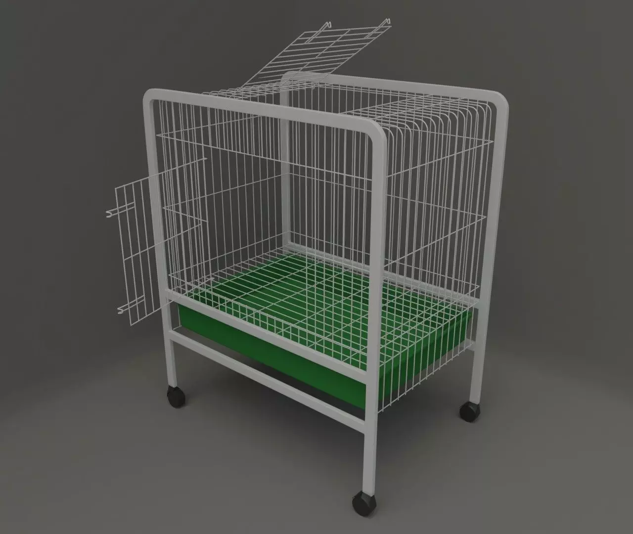 Cage for small pet 3D model_0