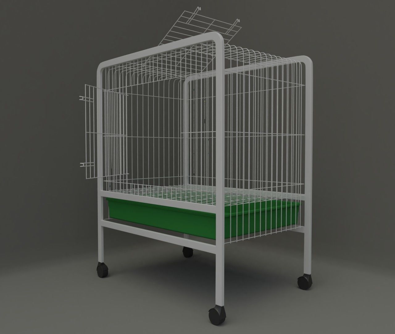 Cage for small pet 3D model_7