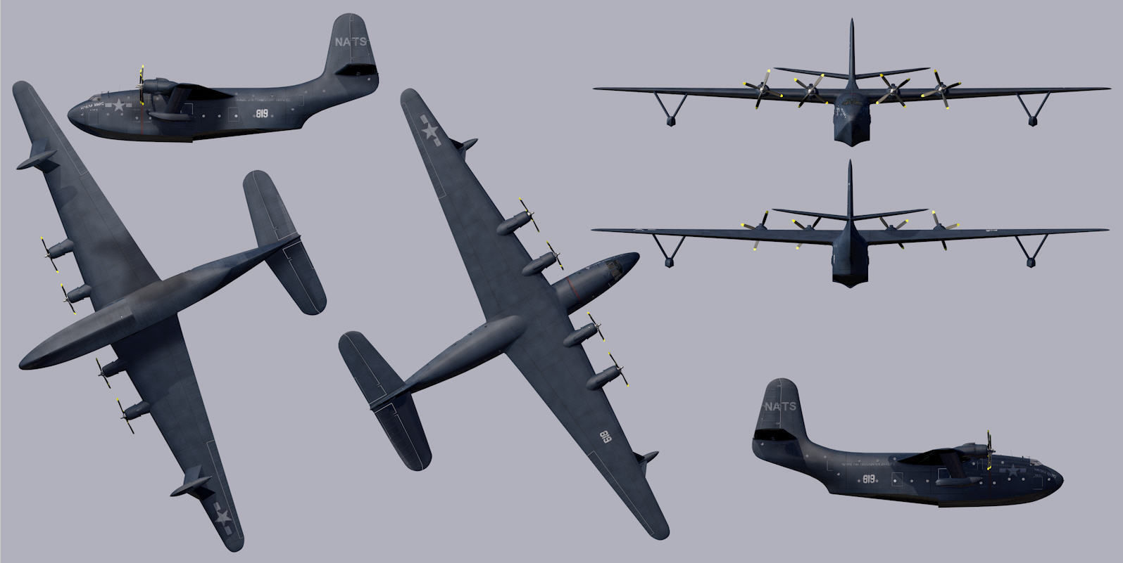 Martin JRM-1 Mars 3D model_16