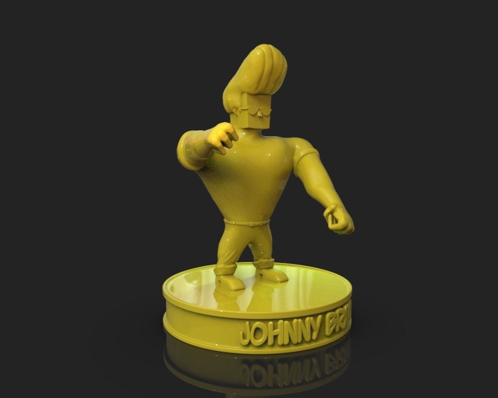 Johnny Bravo 3D print model_8