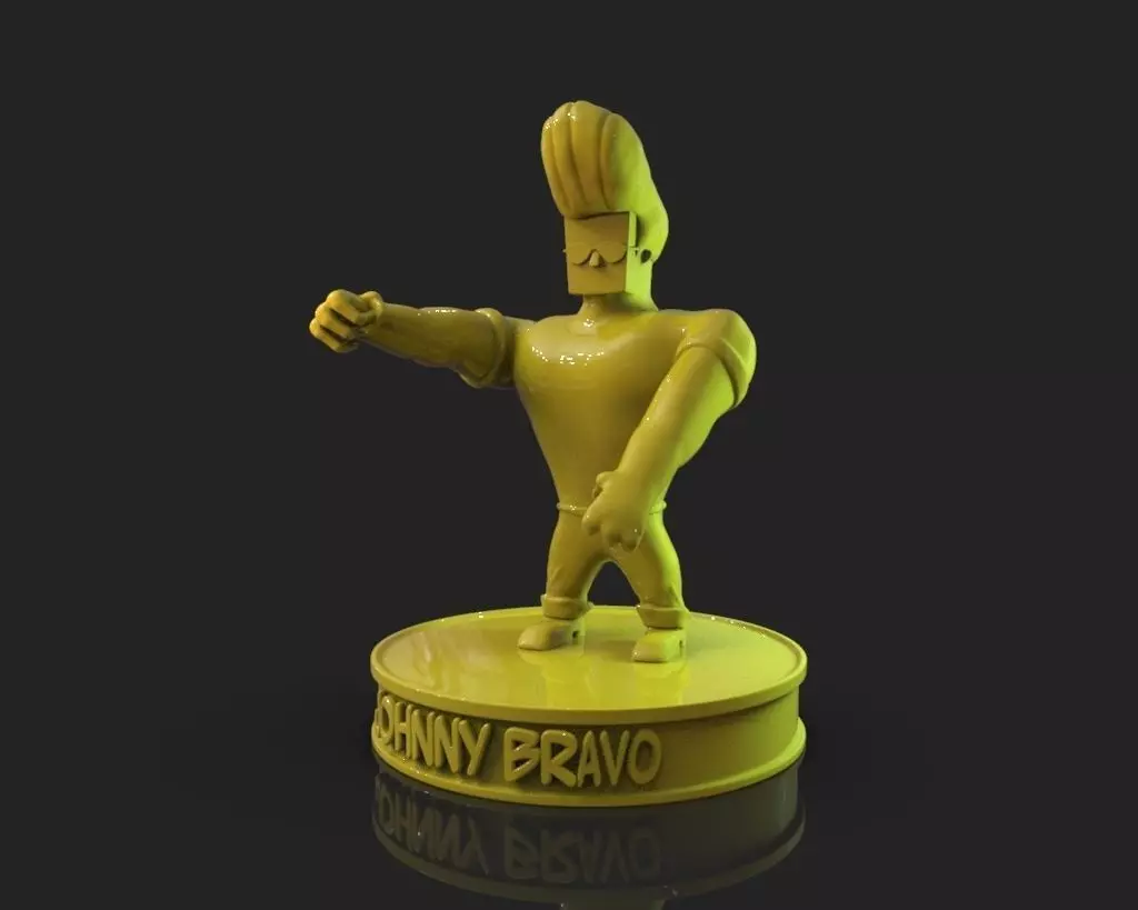 Johnny Bravo 3D print model_0