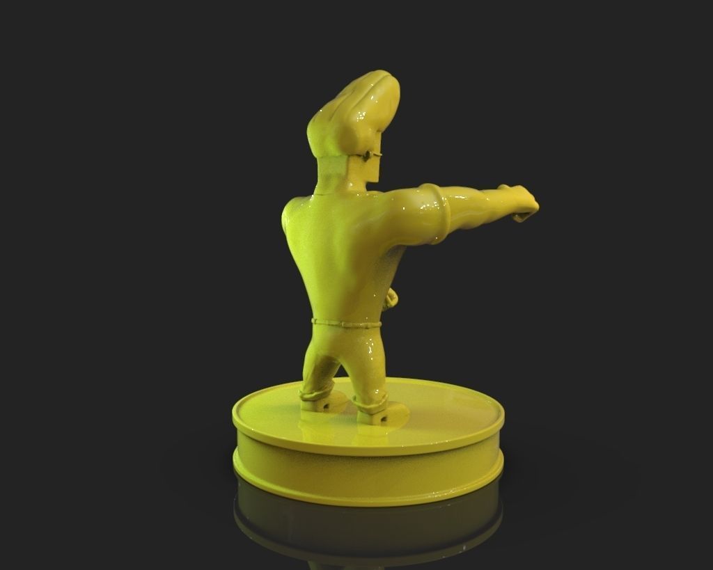 Johnny Bravo 3D print model_6