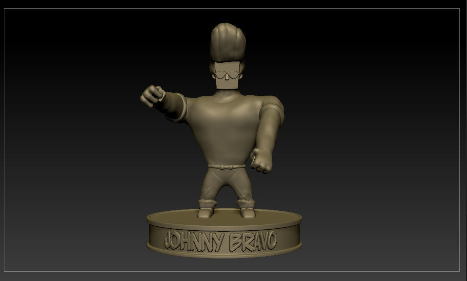 Johnny Bravo 3D print model_12