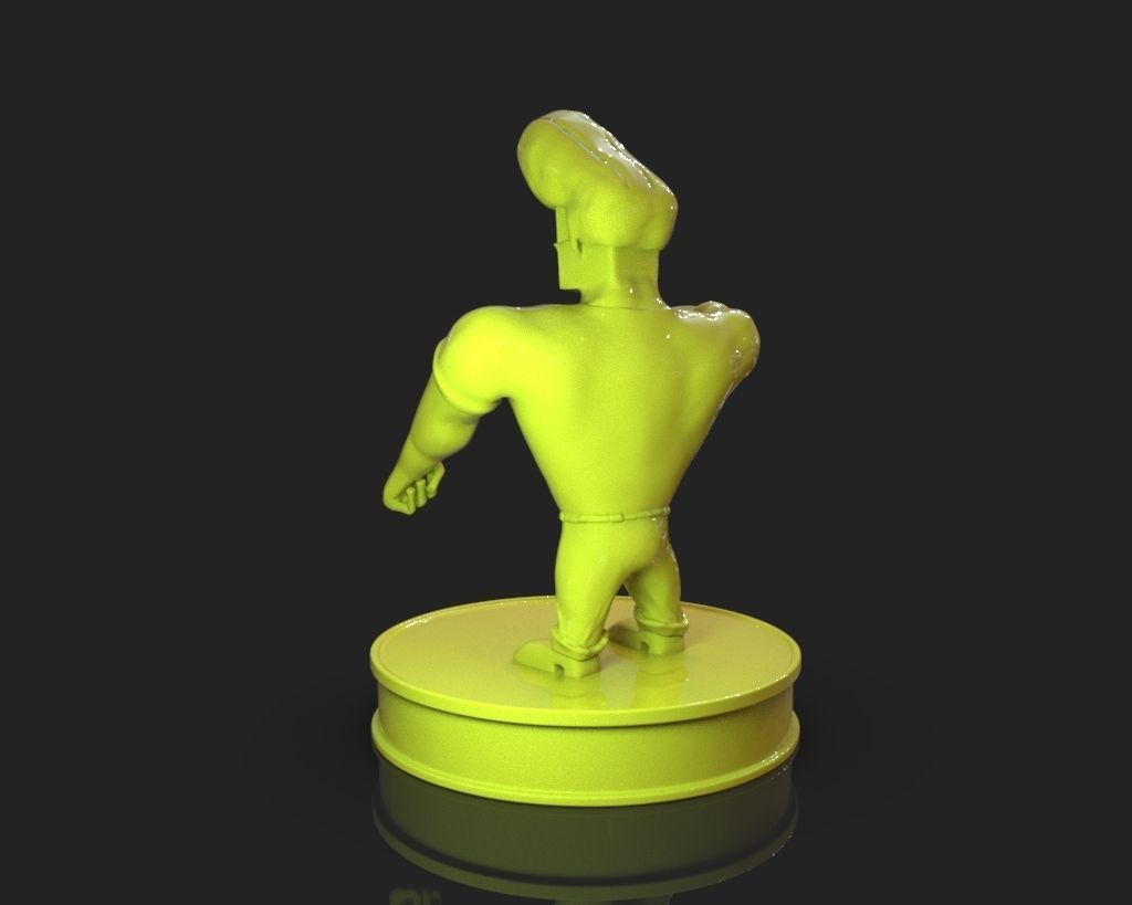 Johnny Bravo 3D print model_4