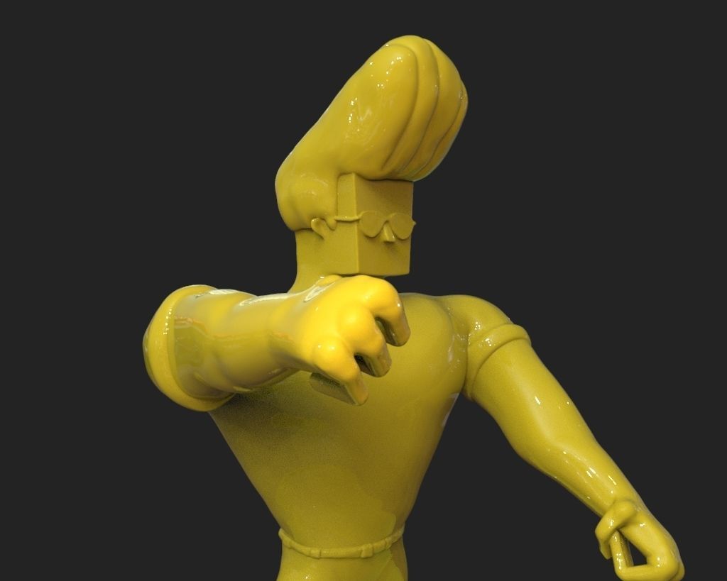 Johnny Bravo 3D print model_10