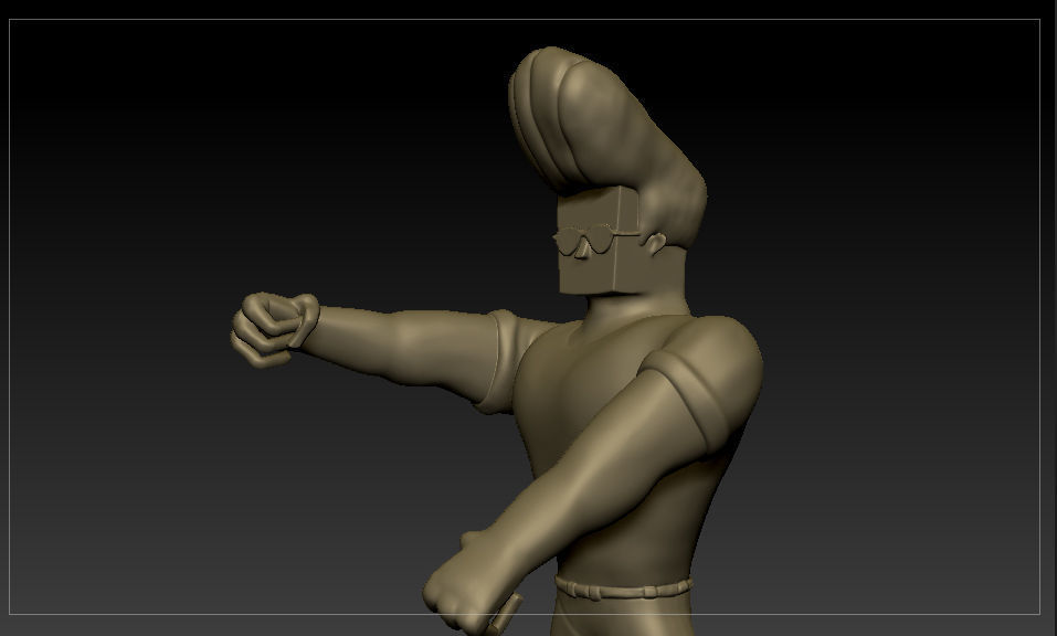 Johnny Bravo 3D print model_19