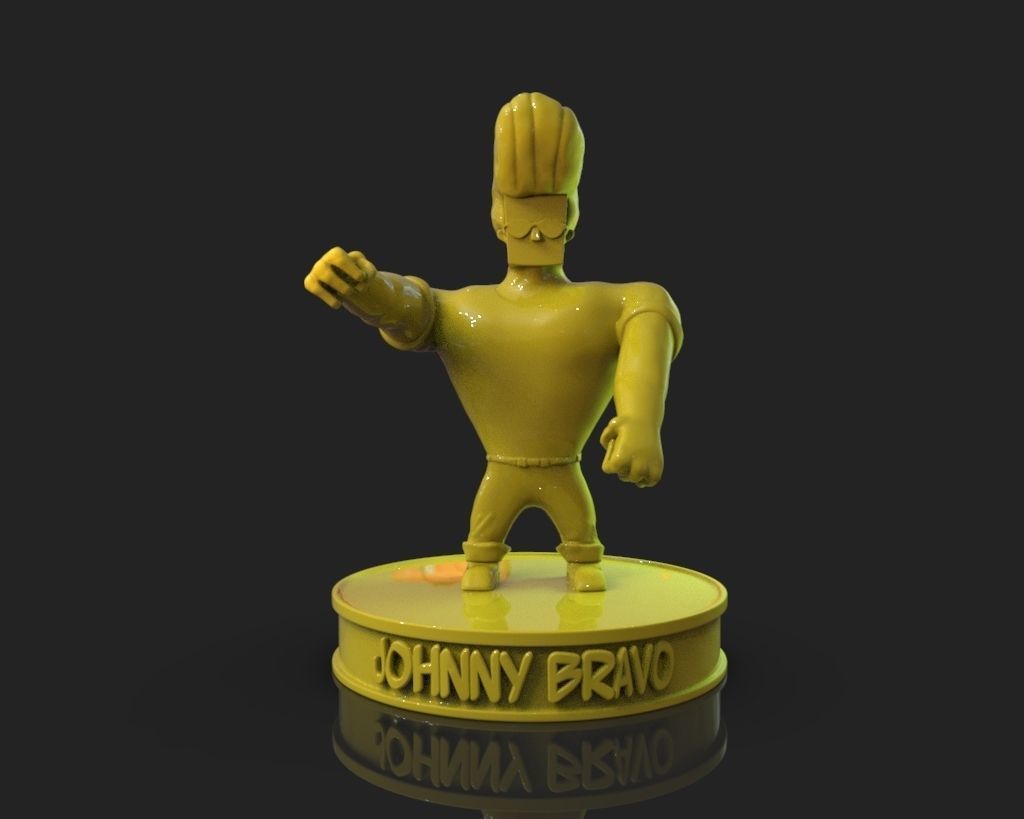 Johnny Bravo 3D print model_1