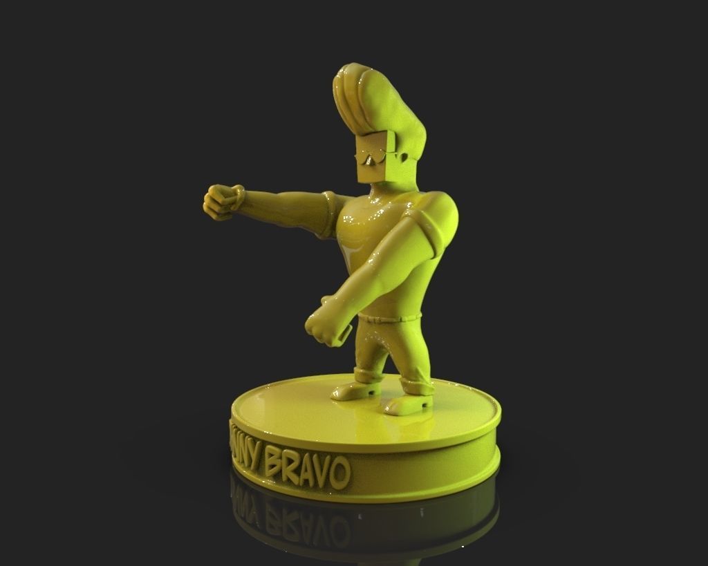 Johnny Bravo 3D print model_2