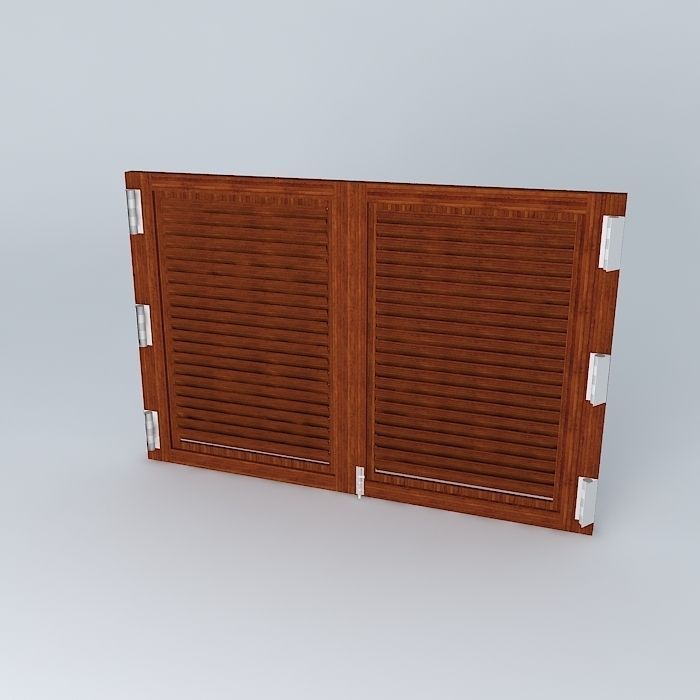 Window brown Free 3D model_1
