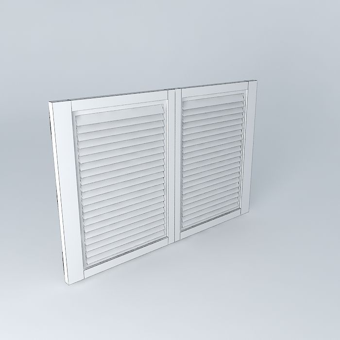 Window brown Free 3D model_3