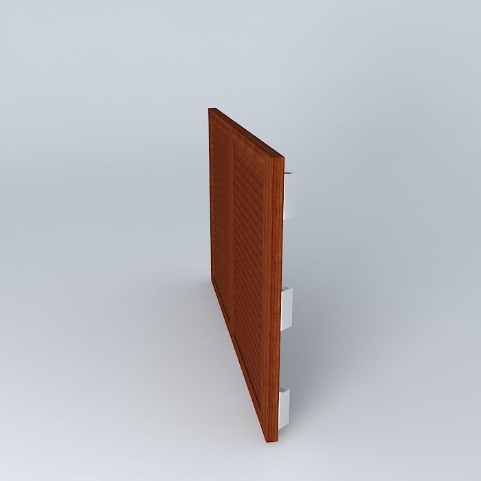 Window brown Free 3D model_2