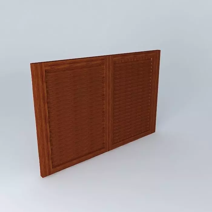 Window brown Free 3D model_0