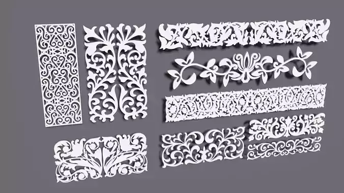 Decorative carved collection