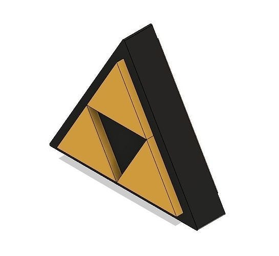 Free Triforce Christmas Tree Topper Free 3D print model