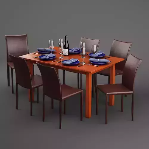 Scandanivian dining table set design 