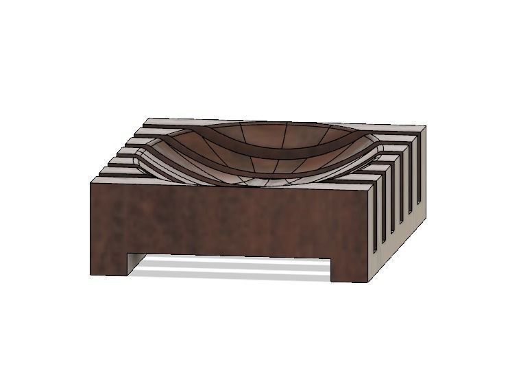 Slat Soap Dish 3D print model_3