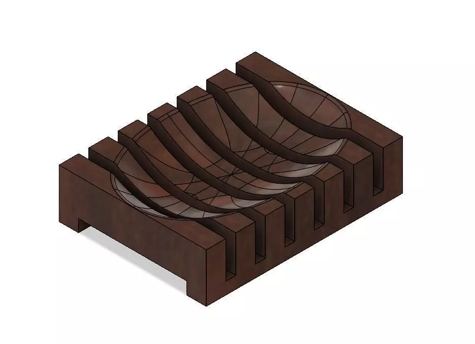 Slat Soap Dish 3D print model_0