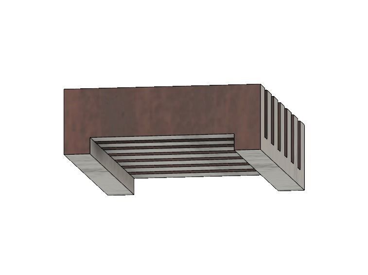 Slat Soap Dish 3D print model_4