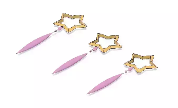 DAOKO Girl Star Wand 3D print model